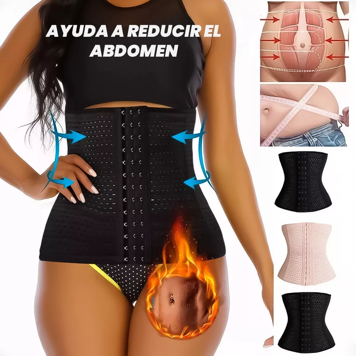 Faja Corset Modelador Reductor Cintura Con Ballenas - Otec