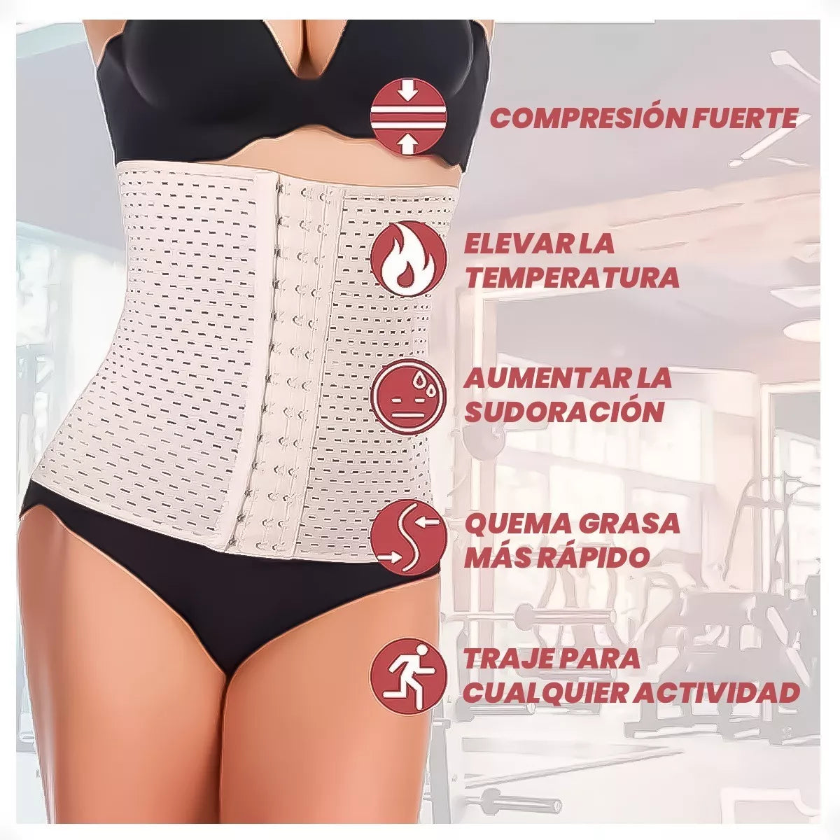 Faja Corset Modelador Reductor Cintura Con Ballenas - Otec